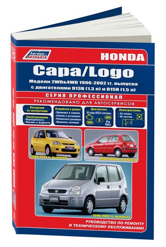 Руководство по эксплуатации, ремонту автомобиля Honda Capa/Honda Logo