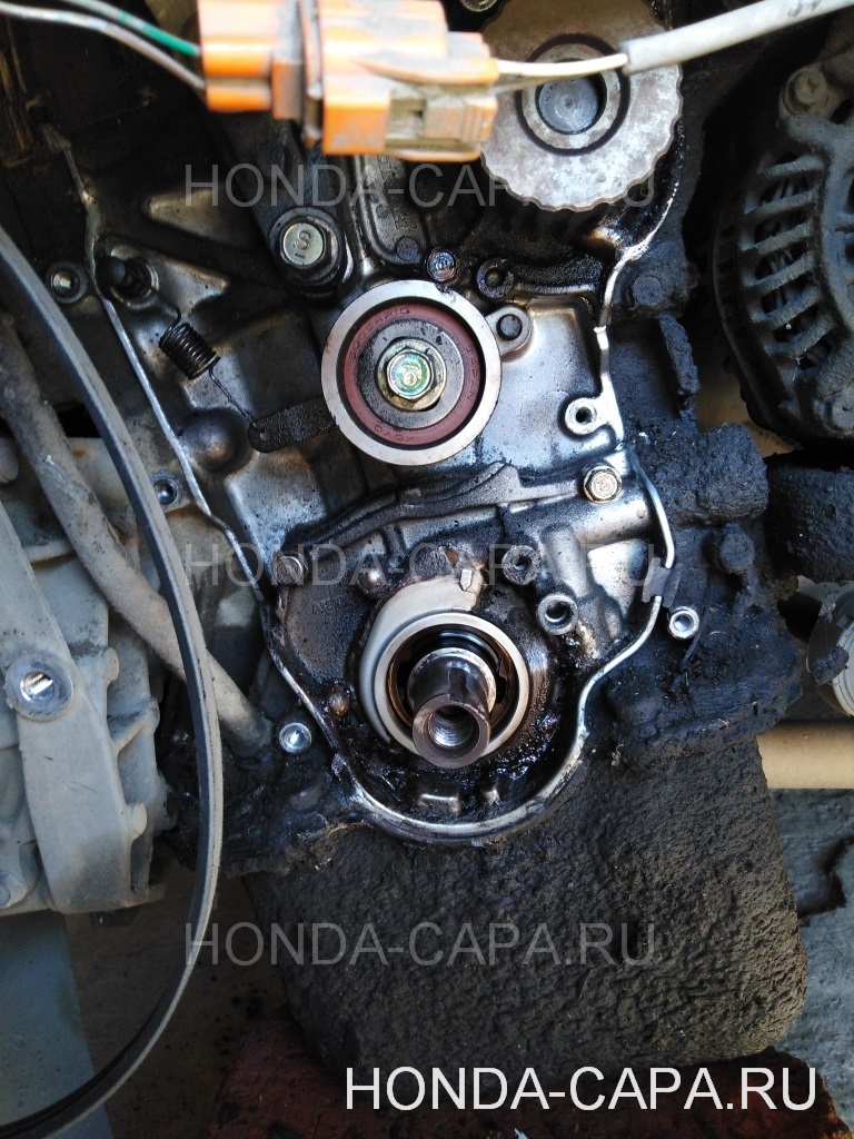 Замена ремня ГРМ на Honda Capa D15B (после обрыва ГРМ)